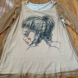 Casual 3D hologram blouse!